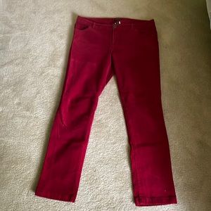 Lands’ End red corduroy jeans